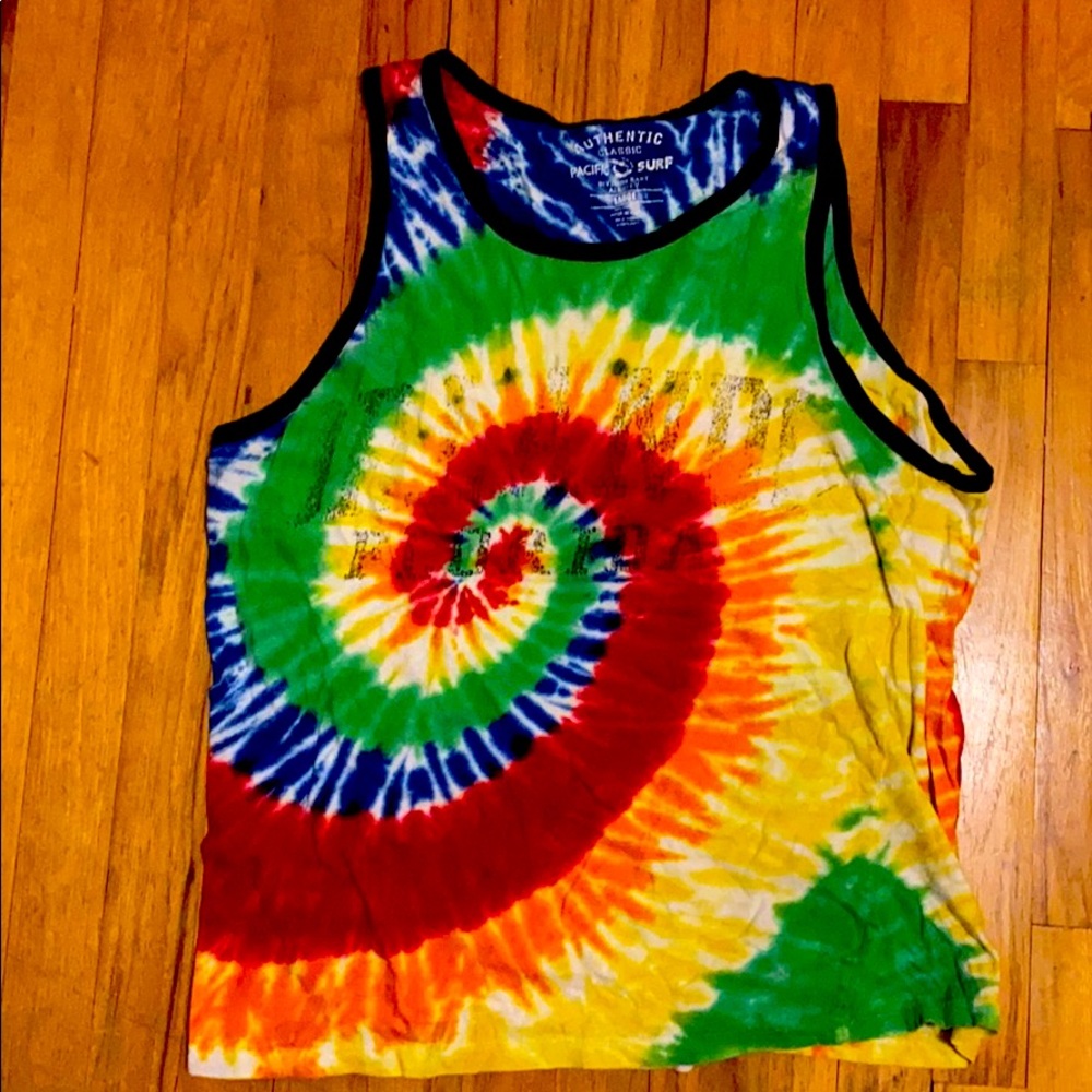 Vintage Orlando tye dye muscle tanj